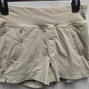 Athleta Cream Athletic Shorts